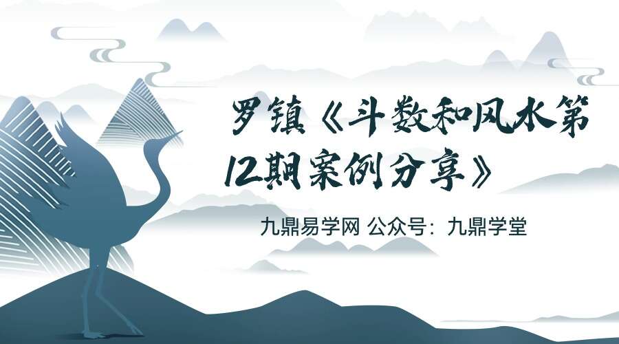 罗镇《斗数和风水第12期案例分享》73集视频（九鼎易学）