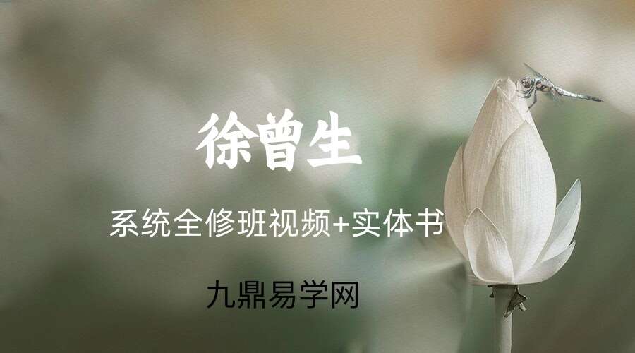徐曾生老师系统全修班视频+实体书