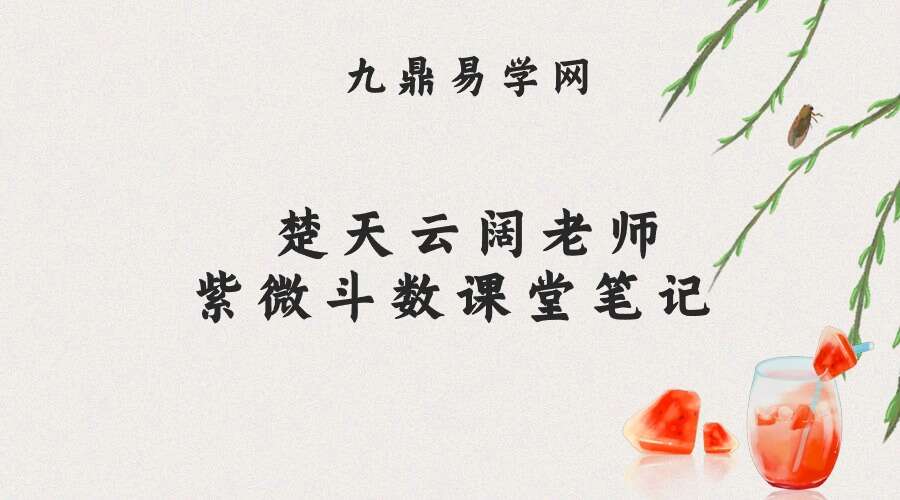 楚天云阔老师紫微斗数课堂笔记南派三俗整理.pdf