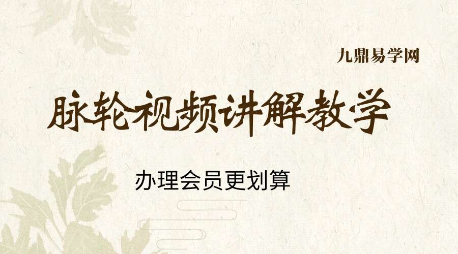 脉轮视频讲解教学