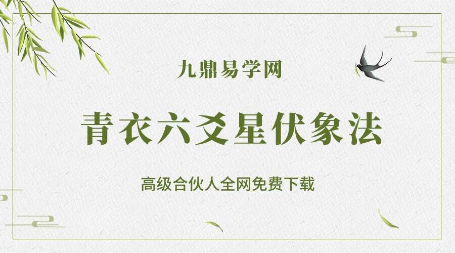 青衣六爻星伏象法视频16集