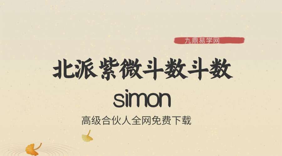 北派紫微斗数斗數simon
