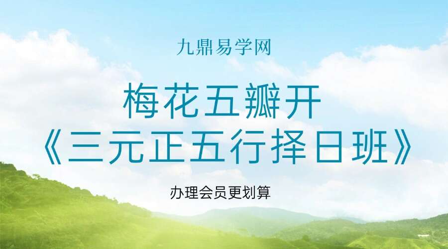 梅花五瓣开《三元正五行择日班》20集