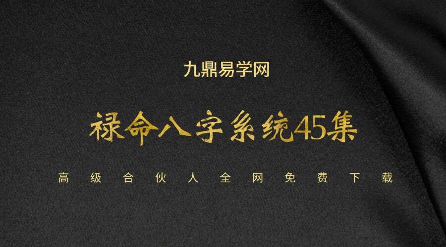禄命八字系统45集