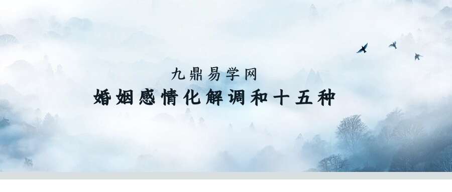 婚姻感情化解调和十五种