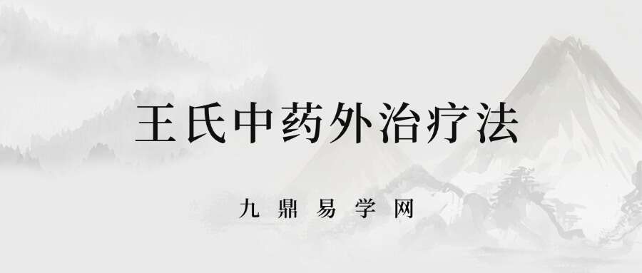面授系统课-王氏中药外治疗法