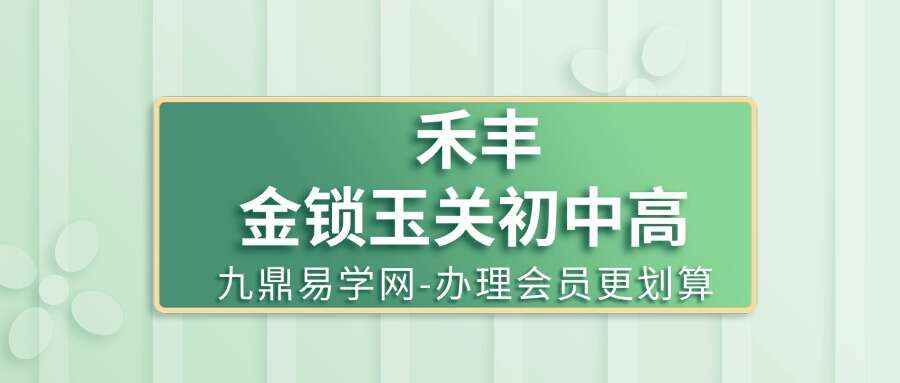 禾丰金锁玉关初中高级内部课程65集