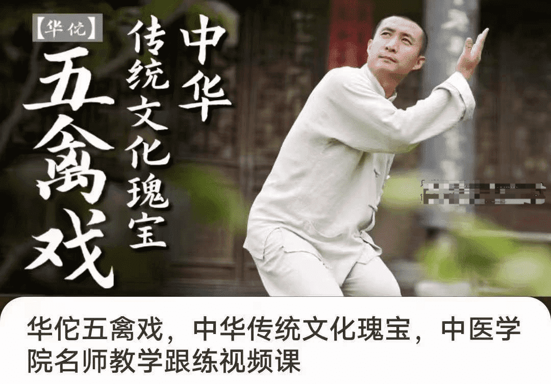 华佗五禽戏 中医学院名师教学跟练视频课18集