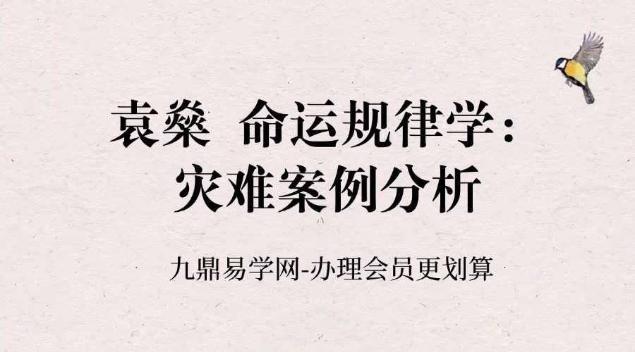 袁燊  命运规律学：灾难案例分析