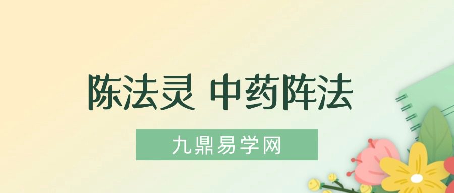 陈法灵 中药阵法