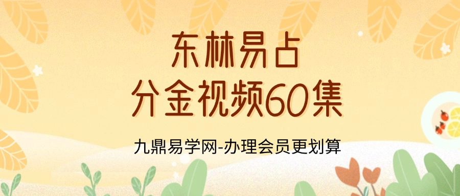 东林易占机构分金视频60集