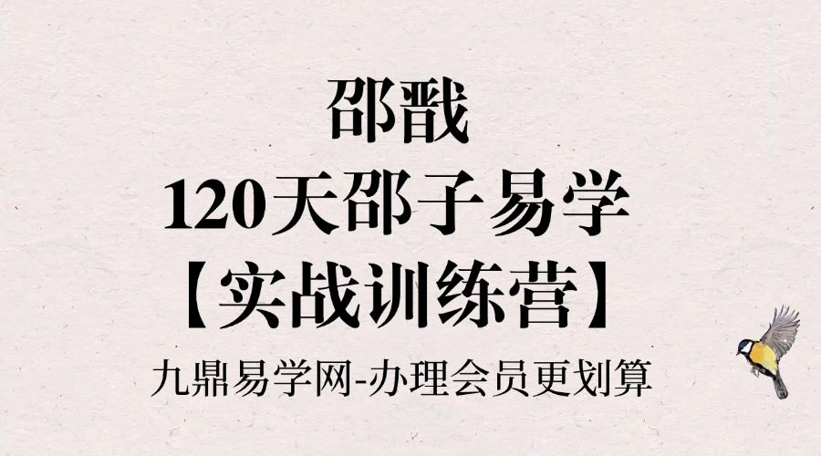 邵戬《120天邵子易学【实战训练营】》 41集