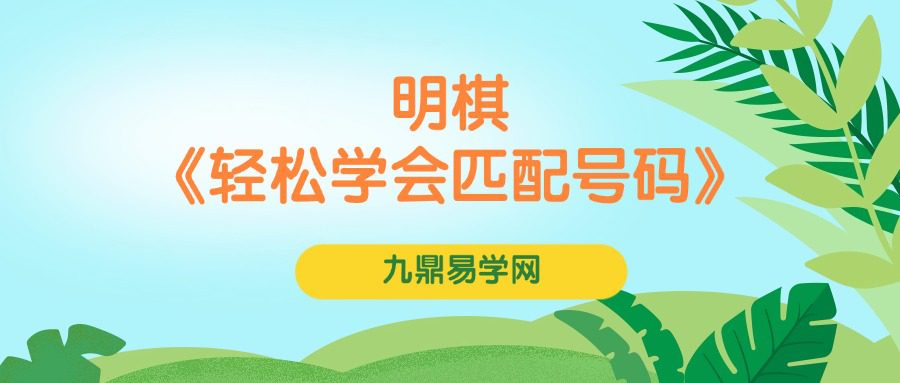 明棋《轻松学会匹配号码》 23集