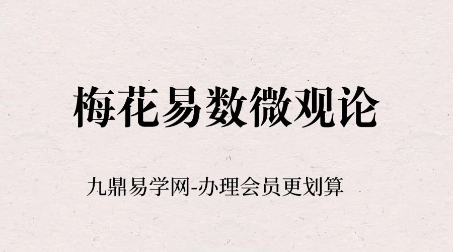 梅花易数微观论，跟传统梅花不同，注重十神干支作用