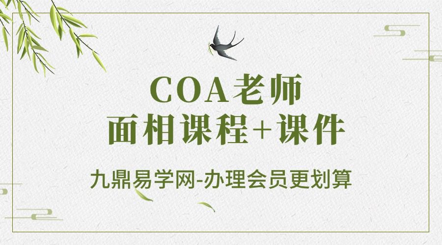 COA老师2021年面相课程+课件
