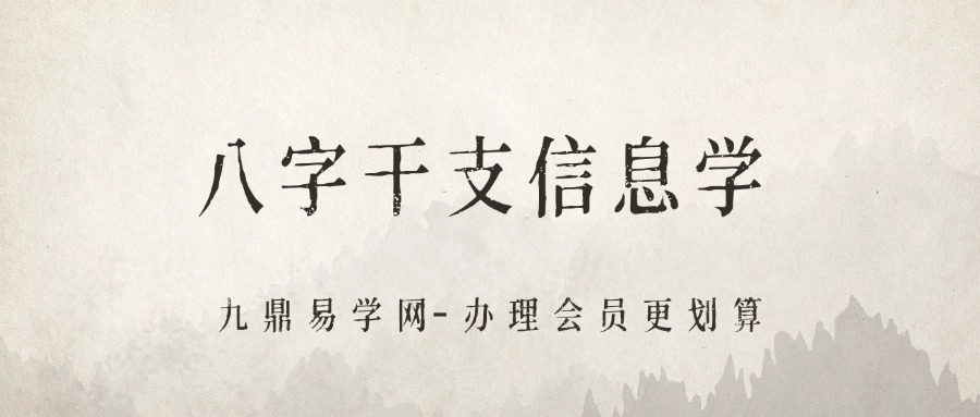 《八字干支信息学课程》33集