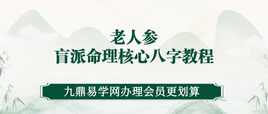 金镖门老人参盲派命理最核心八字教程250页（九鼎易学）