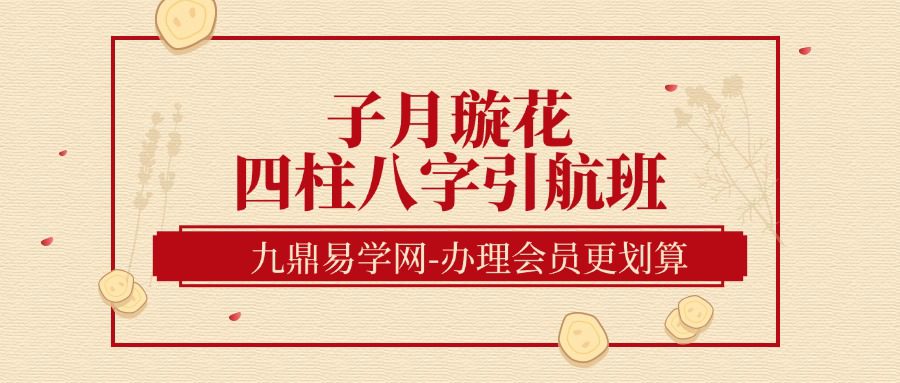 子月璇花 四柱八字引航班：从0开始到精通 全24讲视频课（九鼎易学）