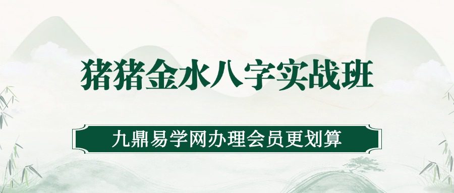 2025猪猪金水八字实战班