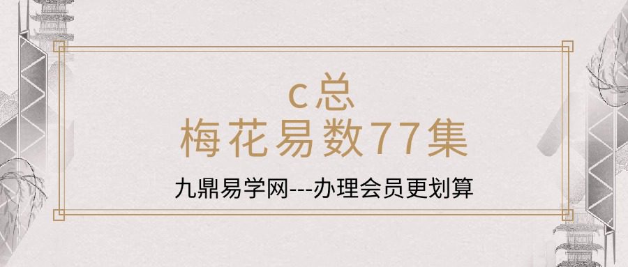 c总 梅花易数77集