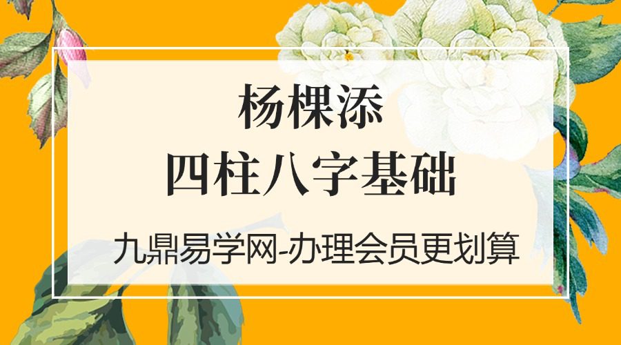 杨棵添四柱八字基础