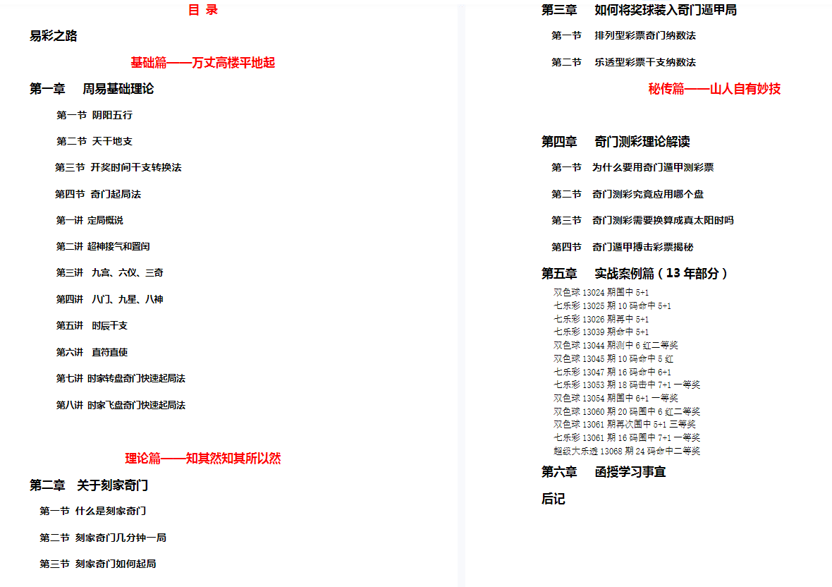 易码当先-刻家奇门九宫再遁彩票出号全攻略 （仅供学习娱乐） 网盘