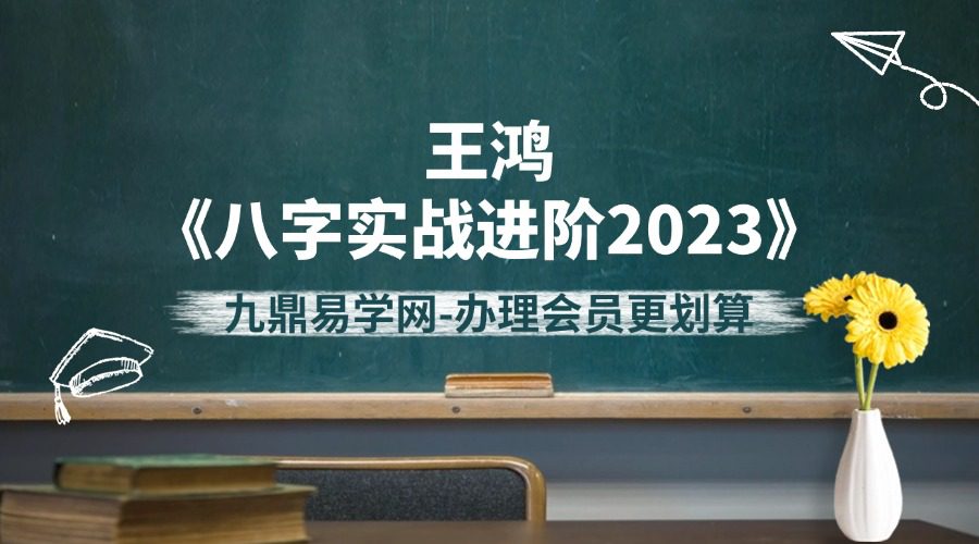 王鸿《八字实战进阶2023》39集