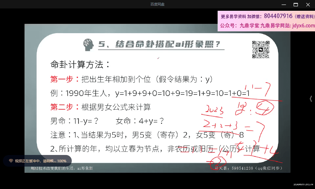 司天喜 ai旺运头像实战班 视频+文档 网盘