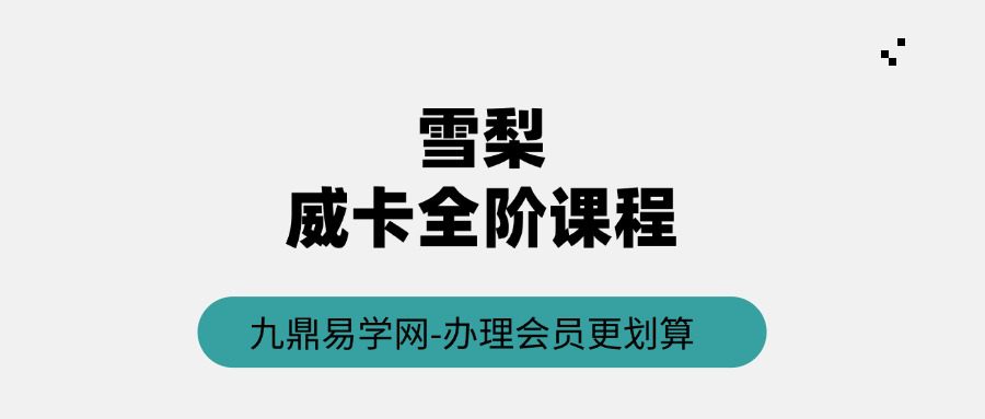 雪梨 威卡全阶课程『新课』