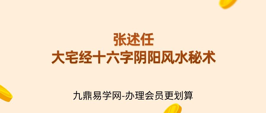 张述任《大宅经 十六字阴阳风水秘术》8集