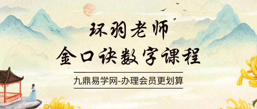 环羽老师80集金口诀数字课程视频约2小时
