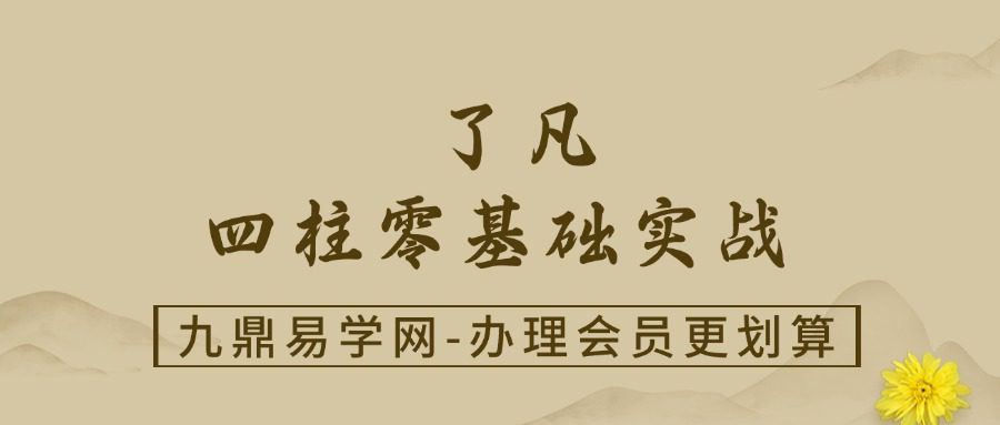 了凡《四柱零基础实战》70集