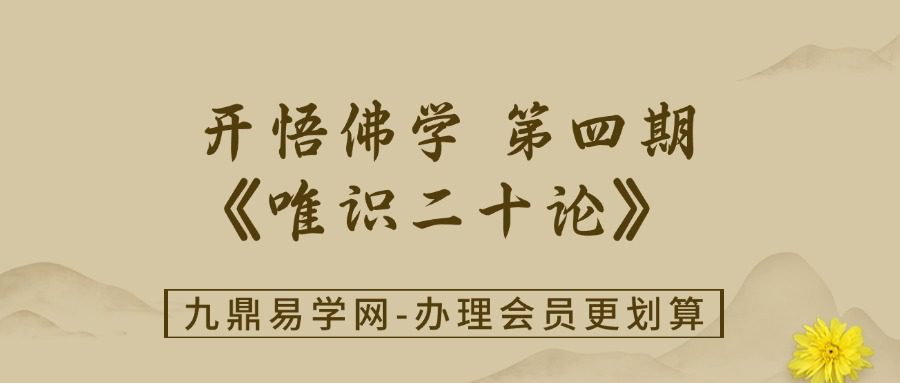 开悟佛学 第四期《唯识二十论》线上学习坊
