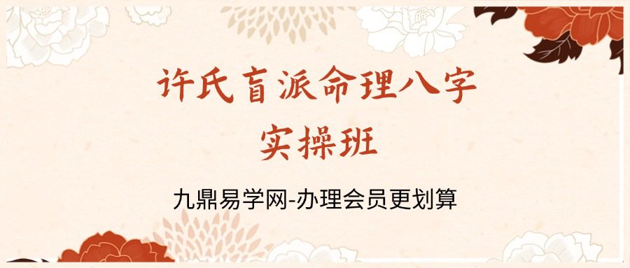 许氏盲派命理八字实操班
