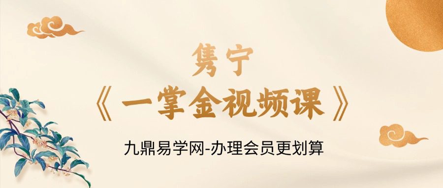 隽宁《一掌金视频课》67集