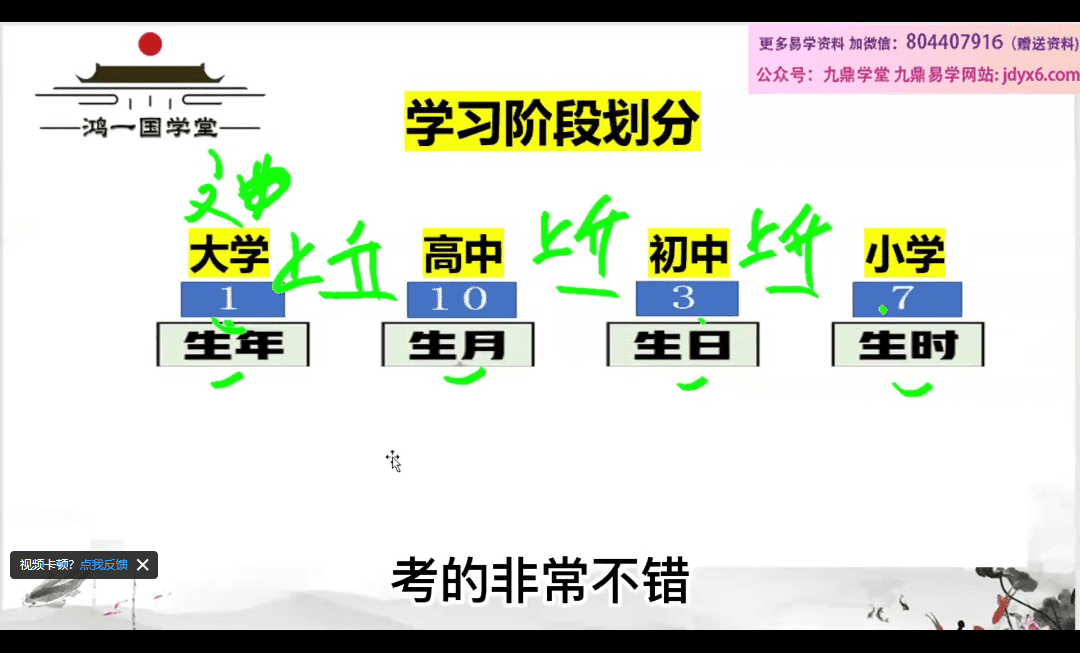 千鸣《数字八字》8集视频 (爱尚易学) - 九鼎易学
