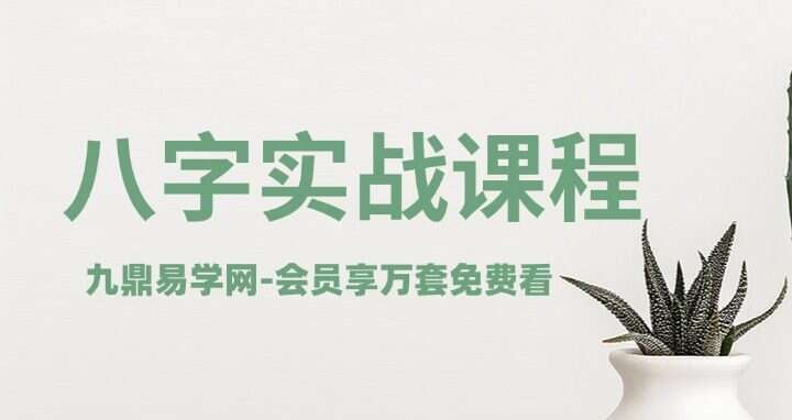 【易卉梓老师】八字实战课程