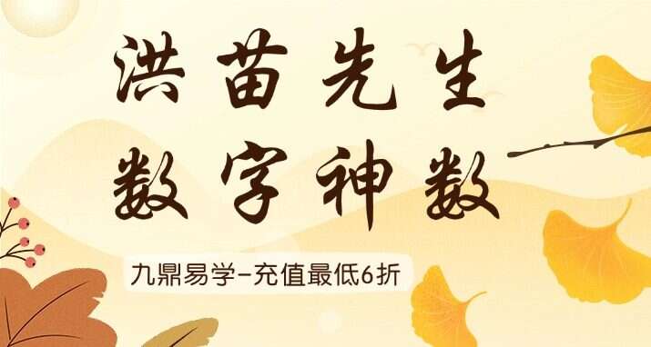 洪苗先生 数字神数 12集视频