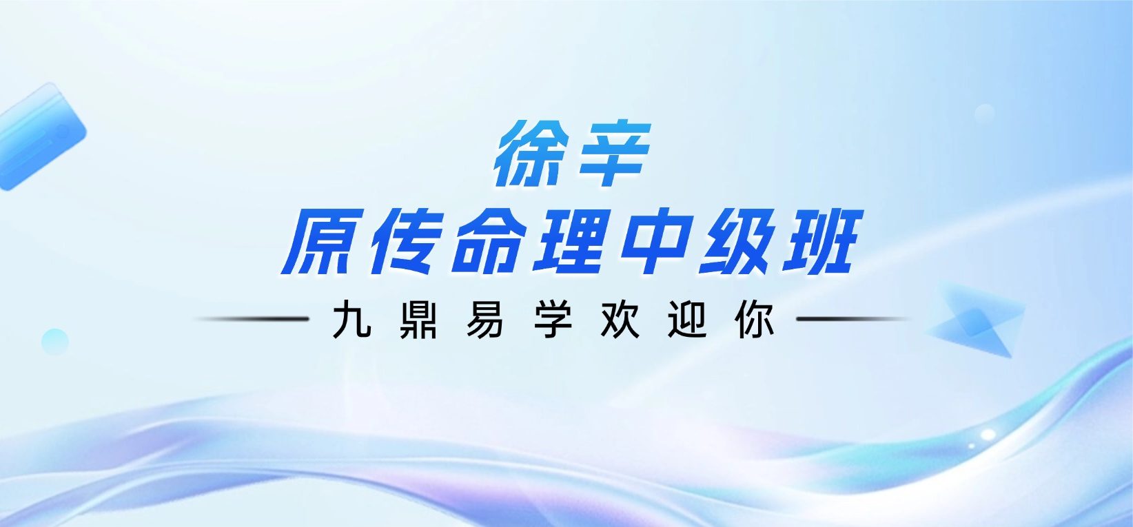 徐辛《原传命理中级班》7集视频