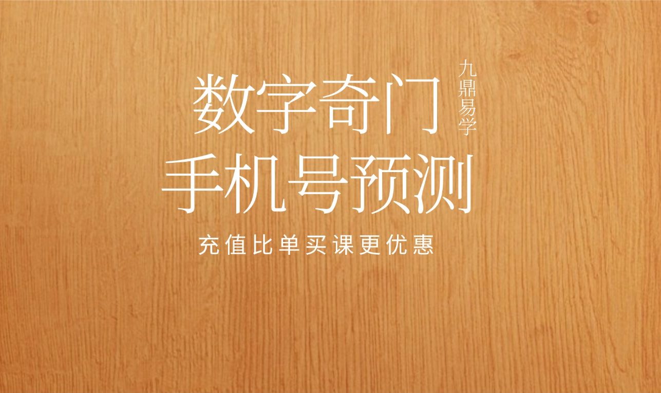 数字奇门手机号预测技法教程21集视频
