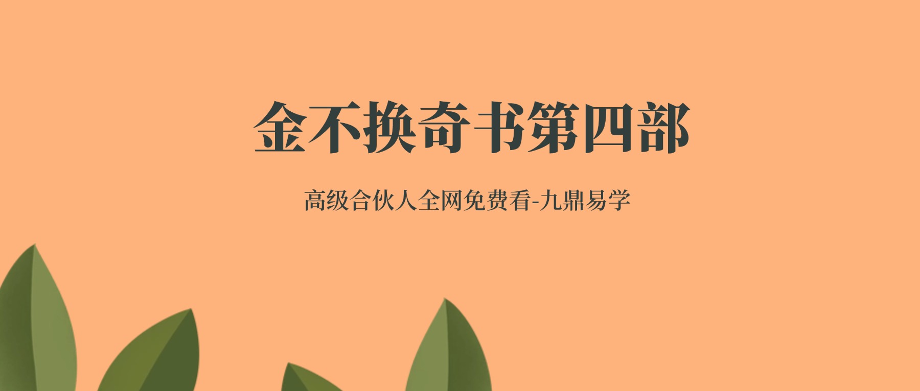 金不换奇书第四部视频3集+资料pdf