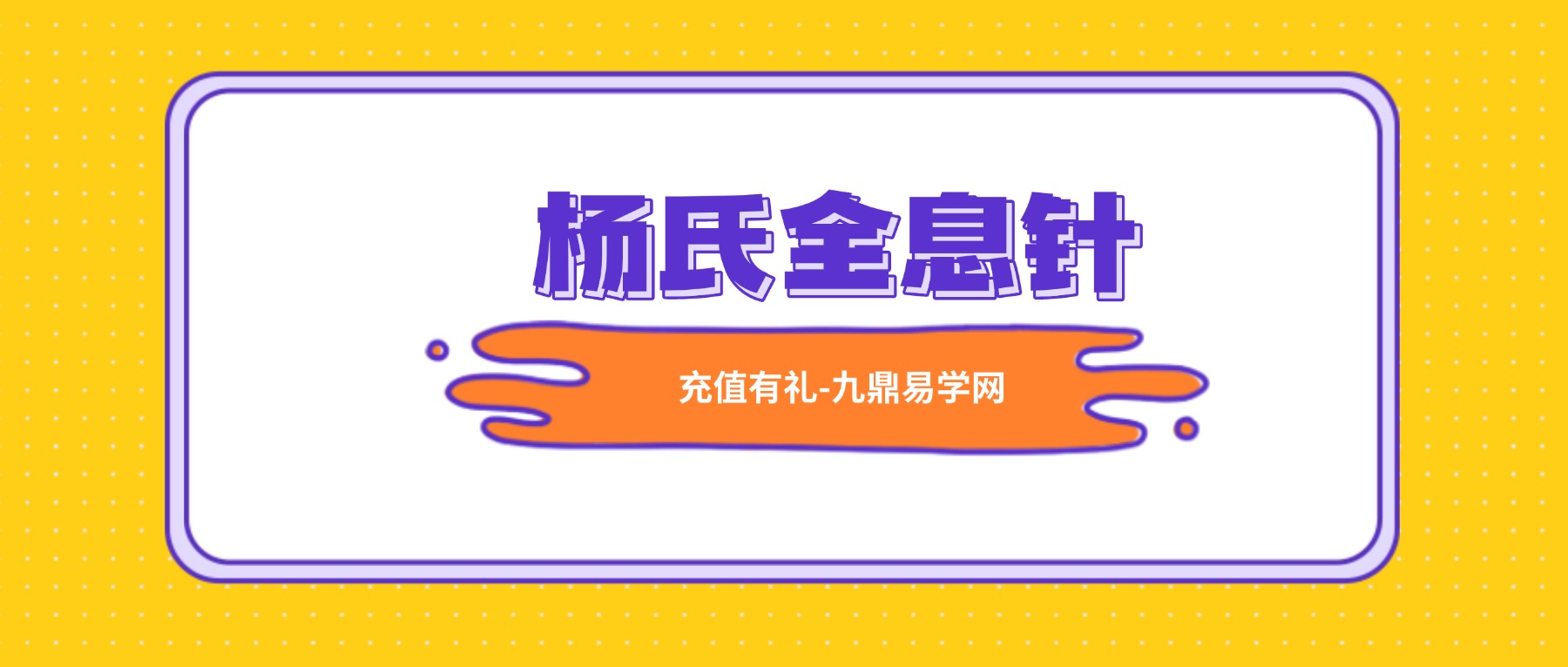 杨氏全息针课程视频26集