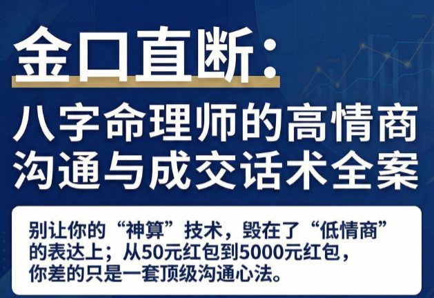 八字命理师的高情商沟通与成交话术全案【原版】pdf 64页