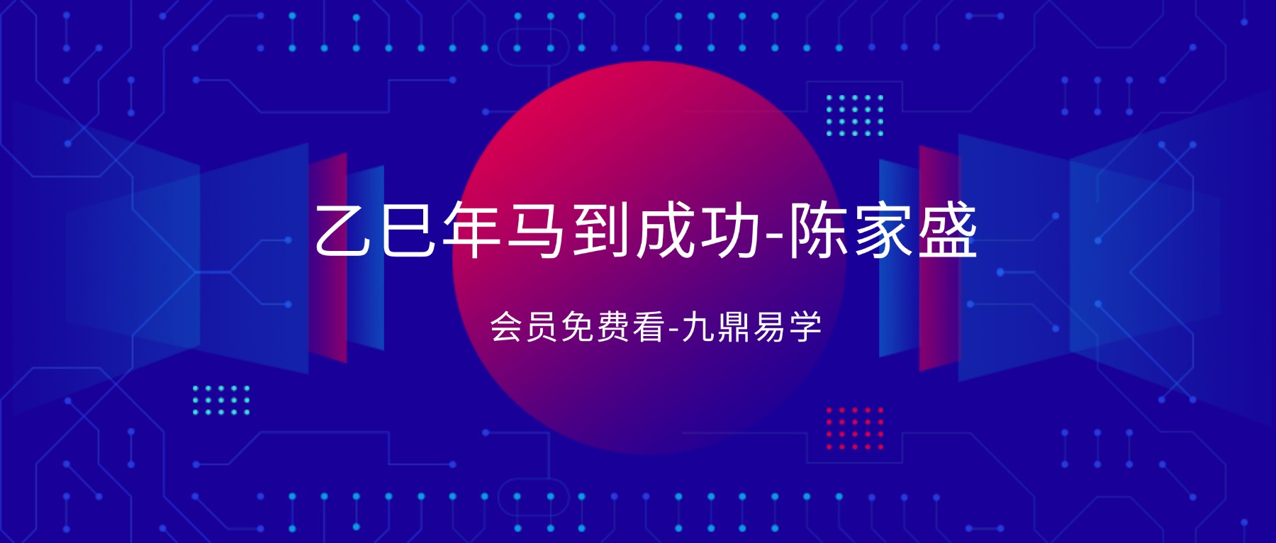 乙巳年马到成功清娟命理视频55集-陈家盛
