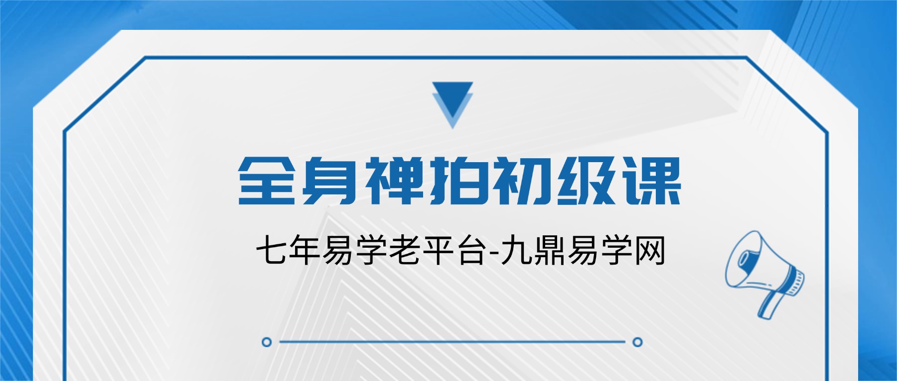 全身禅拍初级课程视频27集