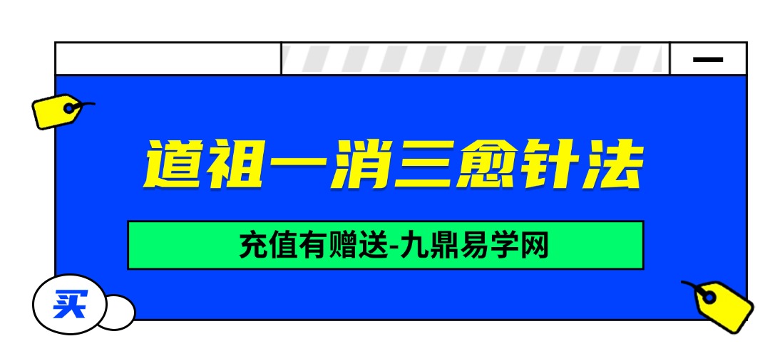 道祖一消三愈针法视频38集+课件