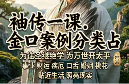 袖传一课《金口案例分类占》372页.pdf