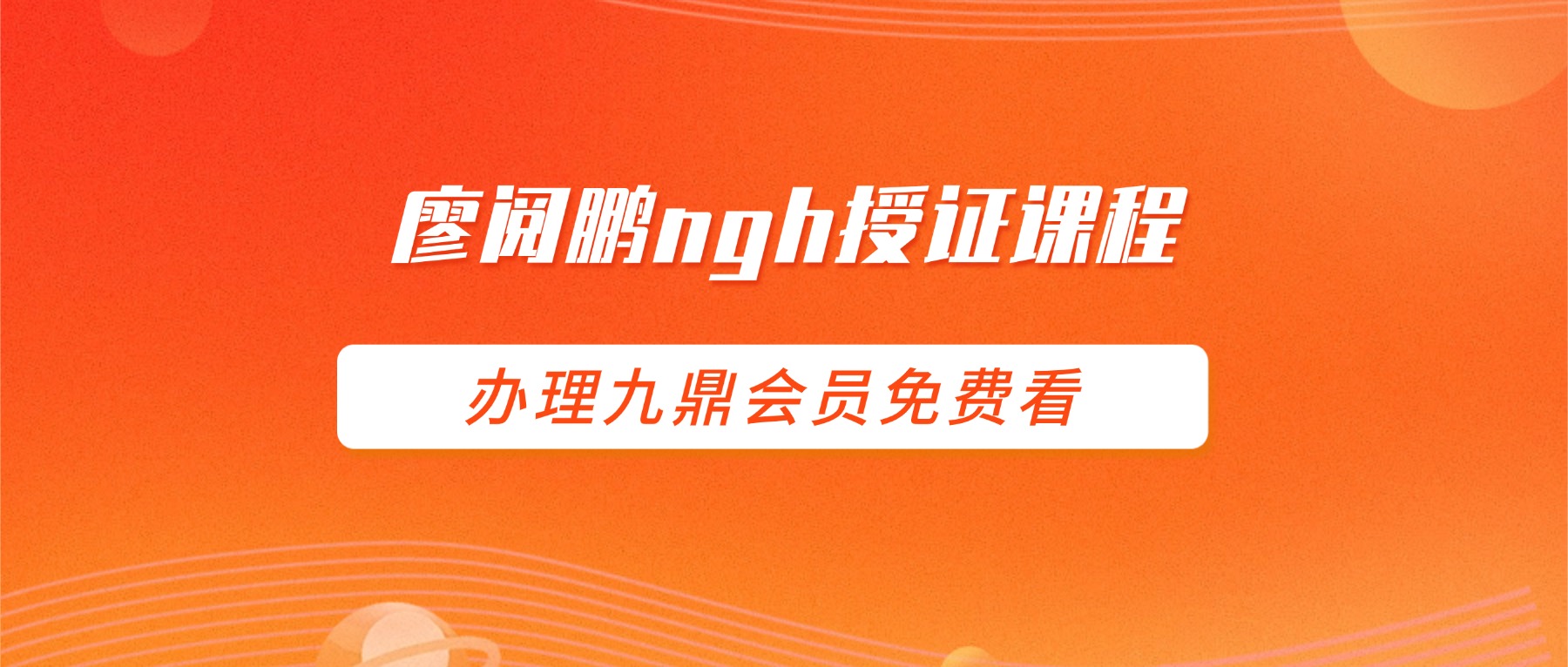 廖阅鹏ngh授证课程全程录音及讲义