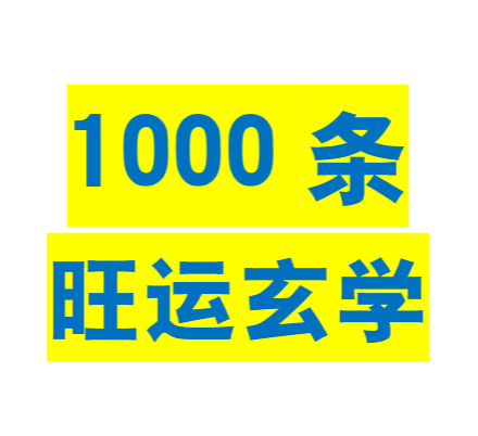 1000条旺运玄学pdf 173页