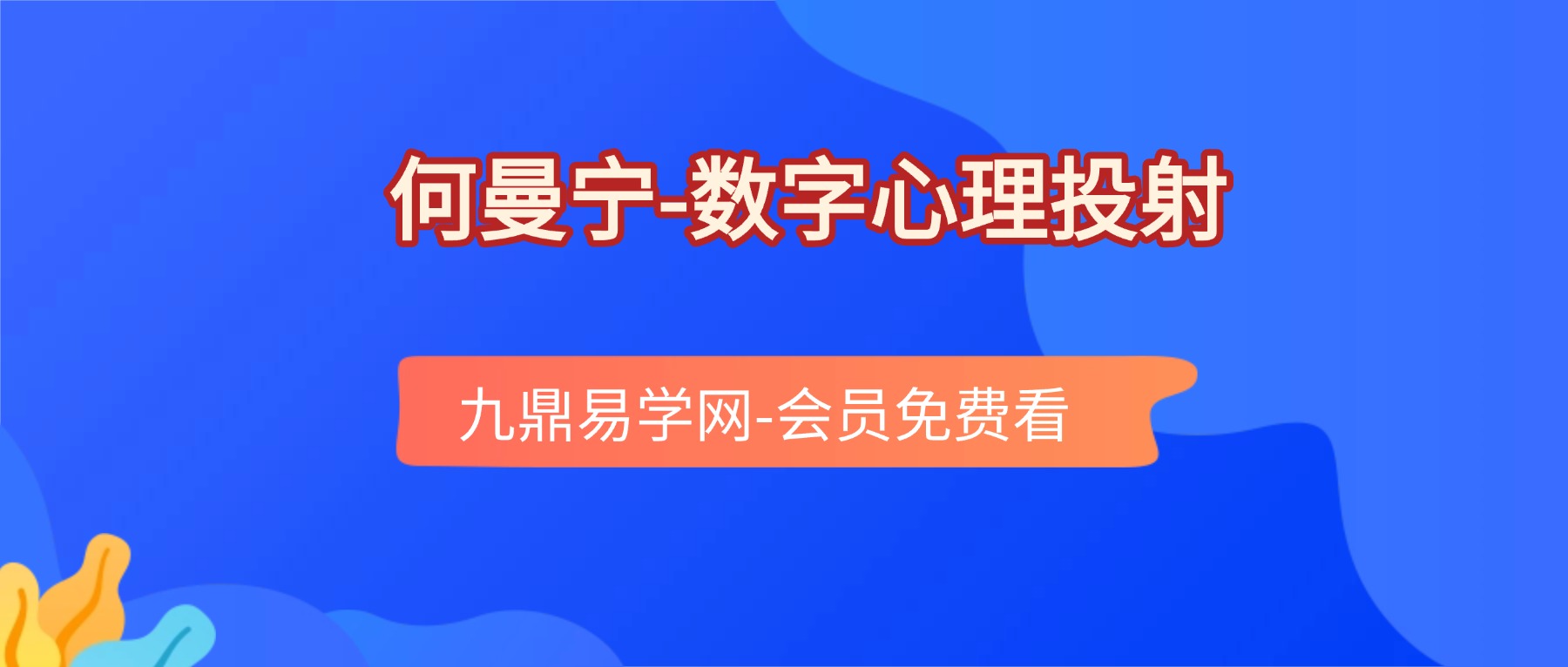 何曼宁数字心理投射2025年课程视频35集+课件pdf